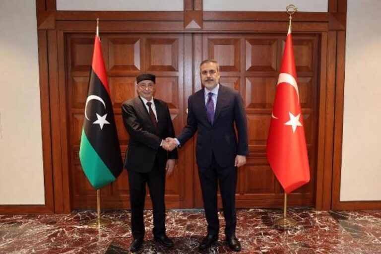 Bakan Fidan, Libya Temsilciler Meclisi Lideri Salih ile görüştü