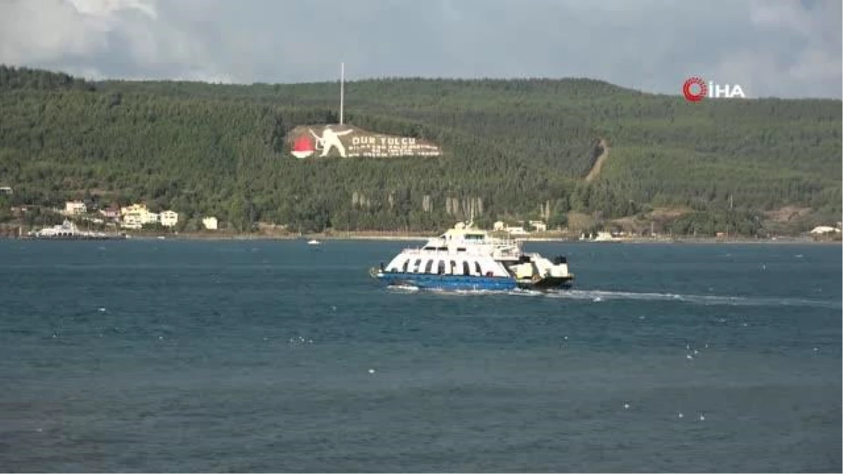 Bozcaada ve Gökçeada’ya birtakım feribot seferlerine fırtına mahzuru