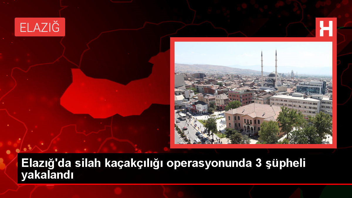 Elazığ’da silah kaçakçılarına yönelik operasyonda 3 kuşkulu gözaltına alındı