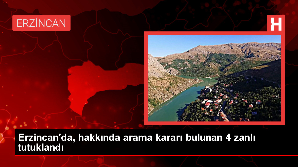 Erzincan’da 4 Zanlı Tutuklandı