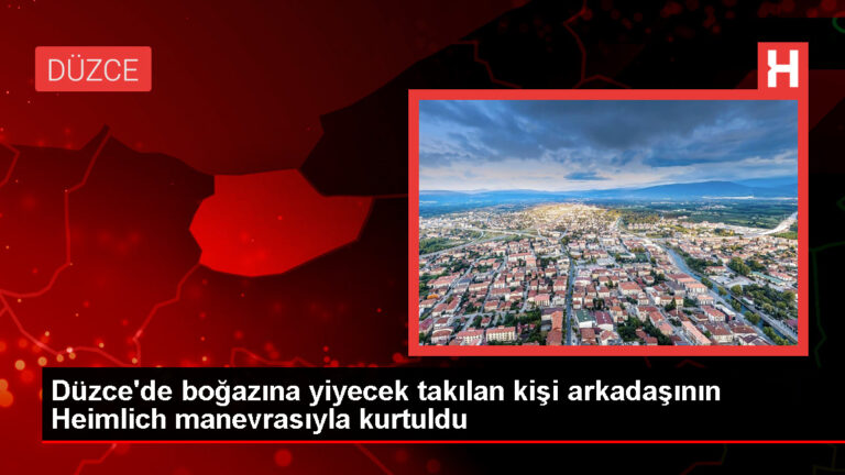 Gümüşova’da Heimlich Manevrasıyla Boğulma Olayı