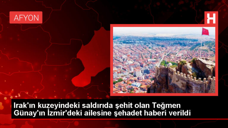 Irak’ın kuzeyindeki saldırıda şehit olan Teğmen Günay’ın İzmir’deki ailesine şehadet haberi verildi