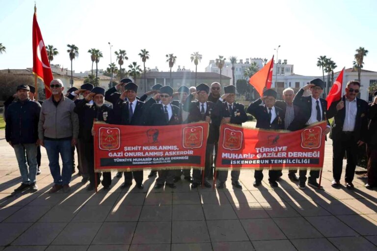 İskenderun’da Gaziler Şehitler İçin Anma Töreni Düzenledi