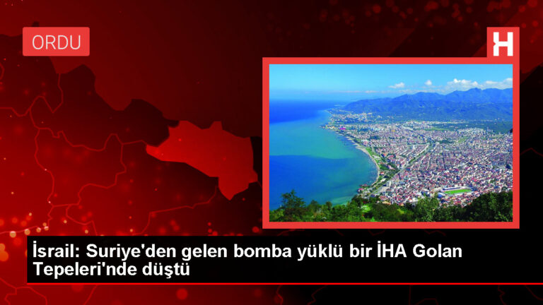 İsrail’e Suriye’den bomba yüklü İHA saldırısı