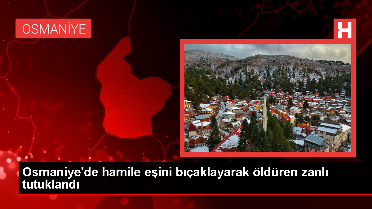 Kadirli’de Hamile Eşini Bıçaklayarak Öldüren Zanlı Tutuklandı