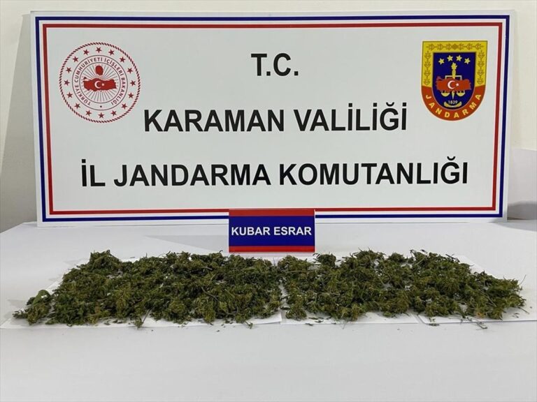 Karaman’da Uyuşturucu Operasyonu: Kuşkulu Gözaltına Alındı