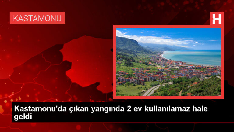 Kastamonu’da çıkan yangında 2 ev zarar gördü, 30 tavuk telef oldu