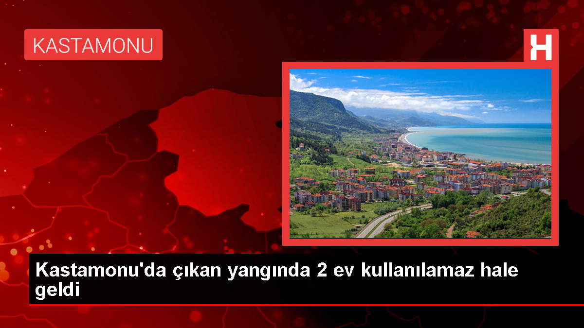 Kastamonu’da çıkan yangında 2 ev zarar gördü, 30 tavuk telef oldu