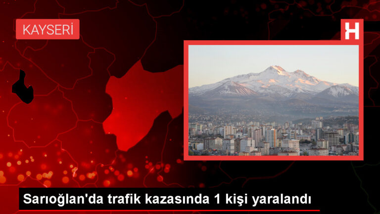 Kayseri’de kaza: Kamyonet şoförü yaralandı