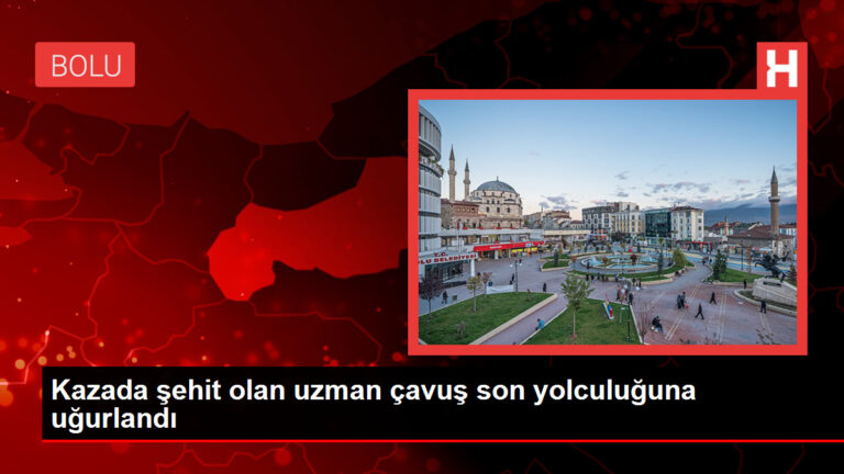 Kazada şehit olan uzman çavuş son yolculuğuna uğurlandı