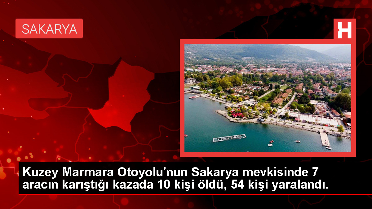 Kuzey Marmara Otoyolu’nda meydana gelen kazada 10 kişi hayatını kaybetti