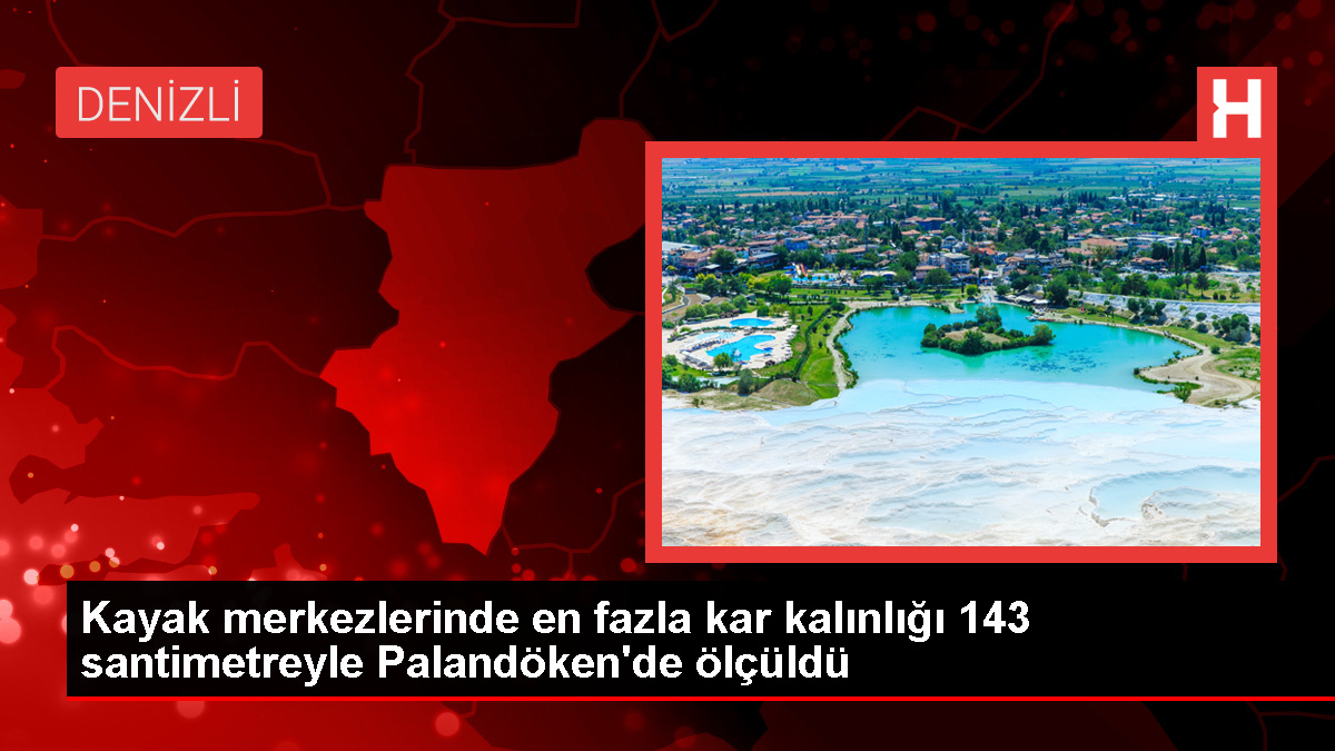 Palandöken’de Kar Kalınlığı Rekor Seviyede