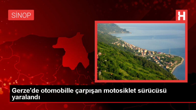 Sinop’ta motosiklet kazası: Şoför yaralandı