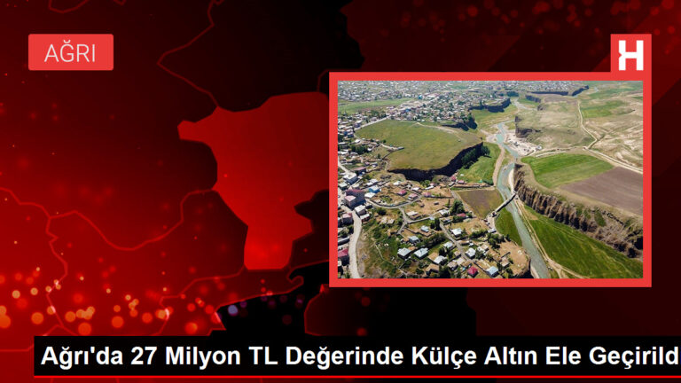 Ağrı’da 27 Milyon TL Değerinde Külçe Altın Ele Geçirildi