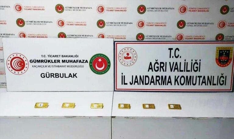 Ağrı’da Jandarma Operasyonunda 20 Kilo Altın Ele Geçirildi