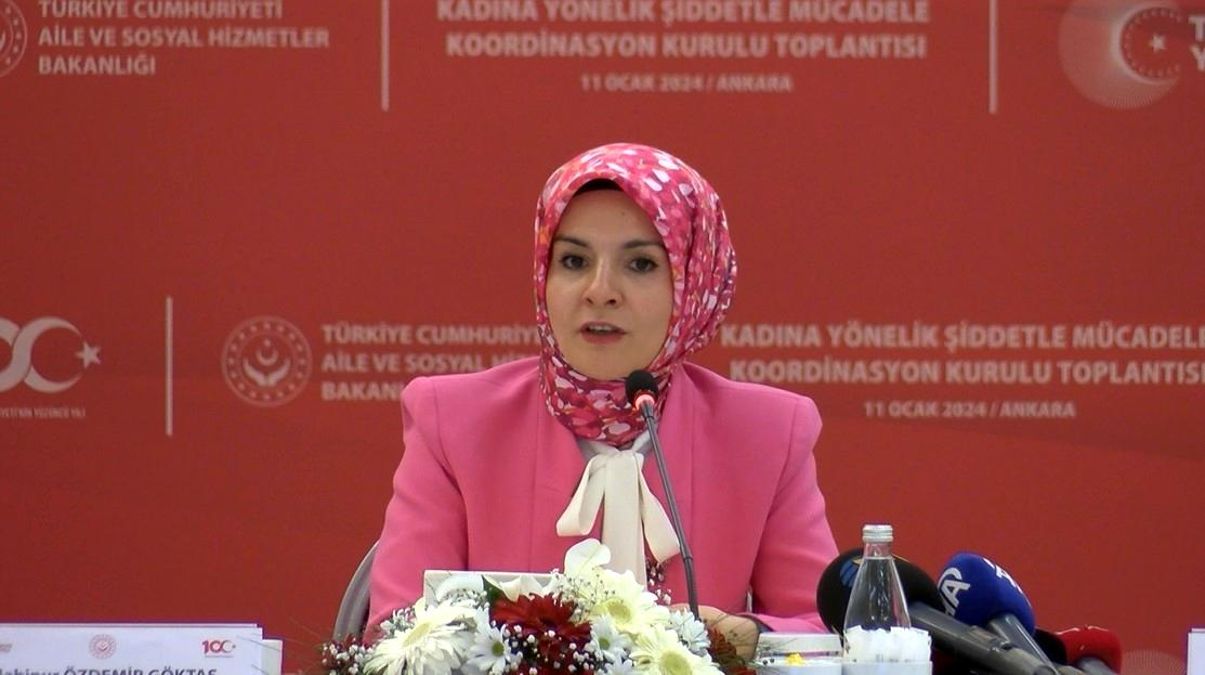 Aile ve Sosyal Hizmetler Bakanı: Kadına yönelik şiddetle mücadelede tüm çabayı sarf edeceğiz