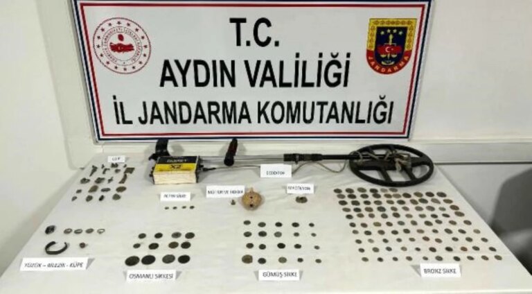 Aydın’da Tarihi Eser Operasyonu: 160 Obje Ele Geçirildi