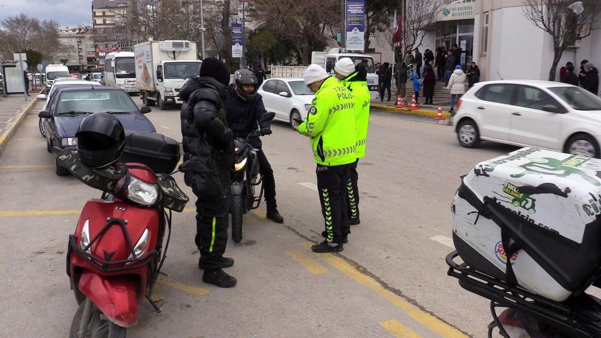 Bandırma’da 2023 yılında bin 699 motosiklet denetlendi