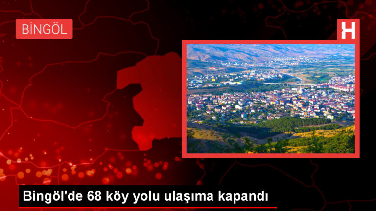 Bingöl’de kar nedeniyle 68 köy ile ulaşım sağlanamıyor