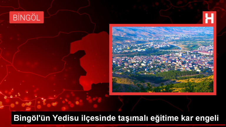 Bingöl’ün Yedisu ilçesinde kar nedeniyle okullar tatil