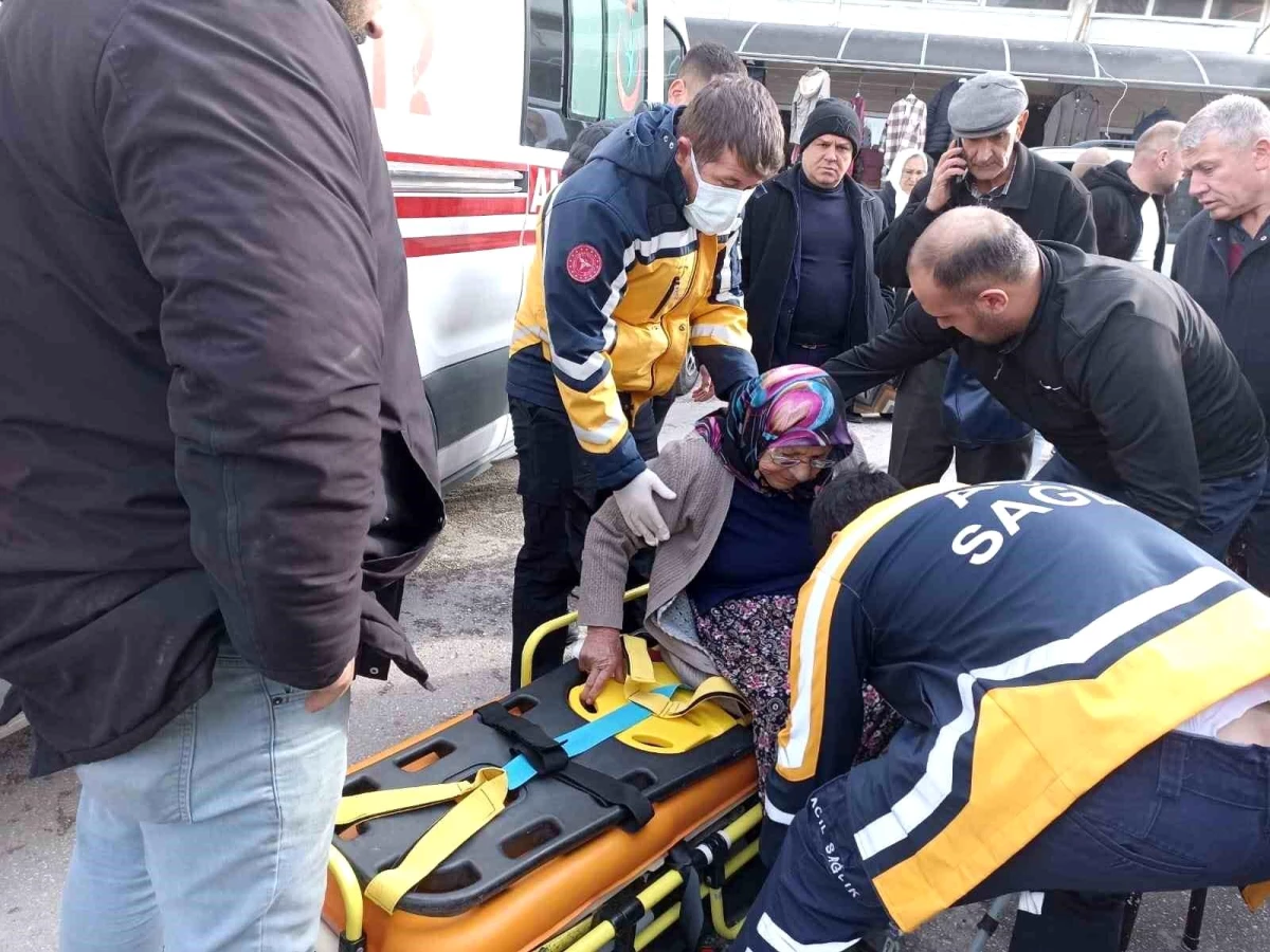 Burdur’da yaşlı kadın otomobilin çarpması sonucu yaralandı