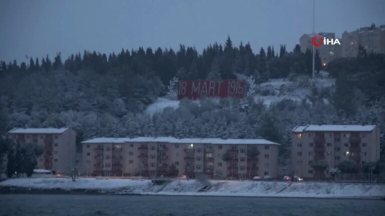 Çanakkale’de Kar Yağışı Etkili Oldu