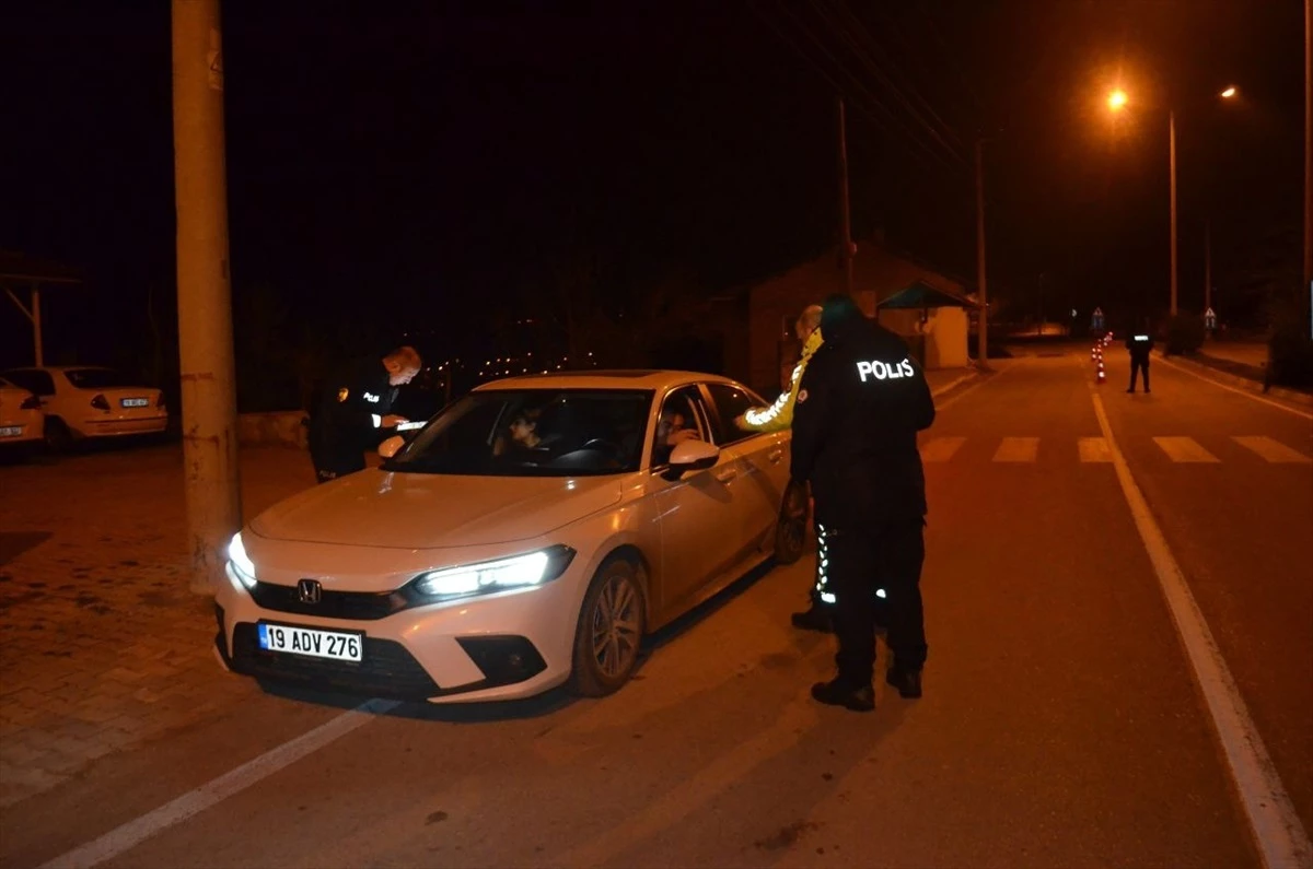 Çorum’da Polis Ekipleri Alkollü Araç Kullanımını Engelledi