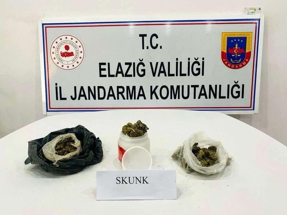 Elazığ’da 580 Gram Skunk Ele Geçirildi