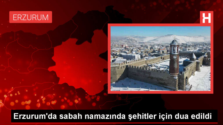 Erzurum’da Şehitler İçin Okunan Hatimlerin Duası Yapıldı