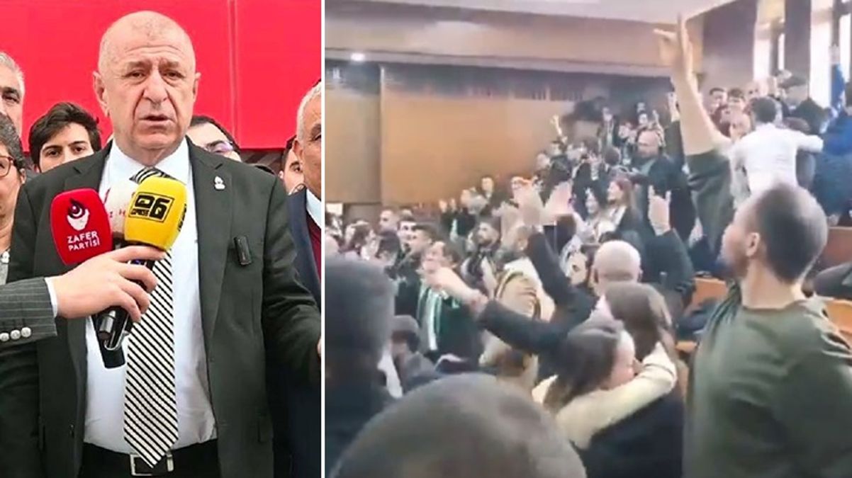 Gazetecilerin duruşmasında Ümit Özdağ ve beraberindeki grubun slogan atması tepki çekti