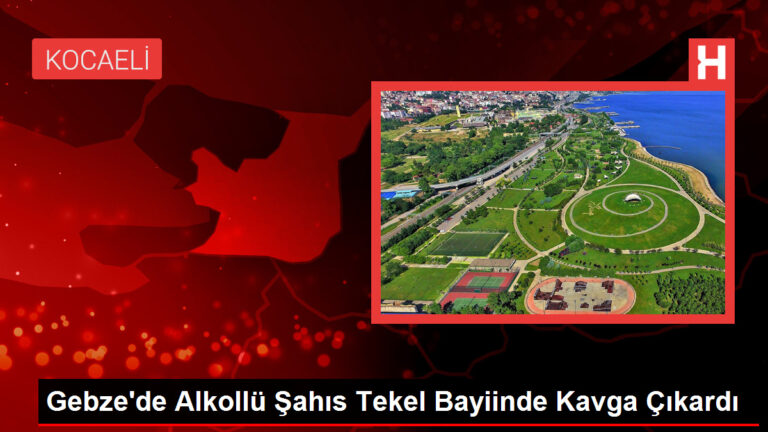 Gebze’de Alkollü Şahıs Tekel Bayiinde Kavga Çıkardı