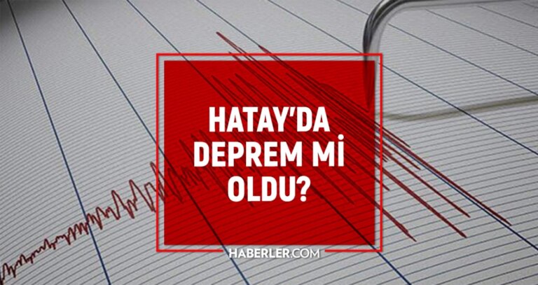 Hatay Samandağ’da deprem mi oldu? SON DAKİKA! 10 Ocak Hatay’da kaç şiddetinde ve büyüklüğünde deprem oldu? Son depremler listesi!