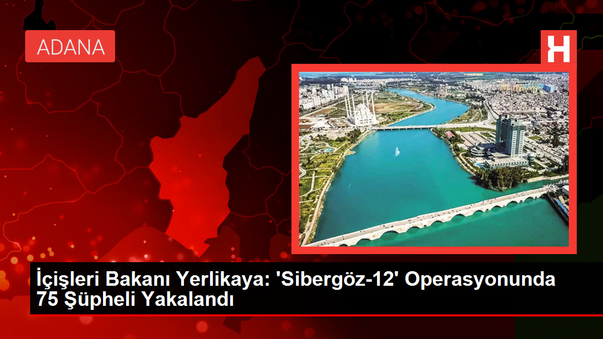 İçişleri Bakanı Yerlikaya: ‘Sibergöz-12’ Operasyonunda 75 Şüpheli Yakalandı