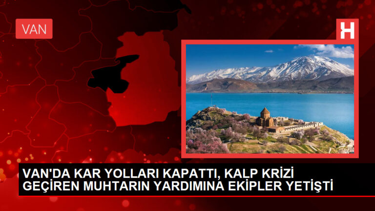 Karla Kapalı Yolda Kalan Muhtar Kalp Krizi Geçirdi