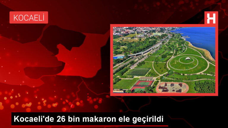 Kocaeli’de 26 Bin Makaron Ele Geçirildi