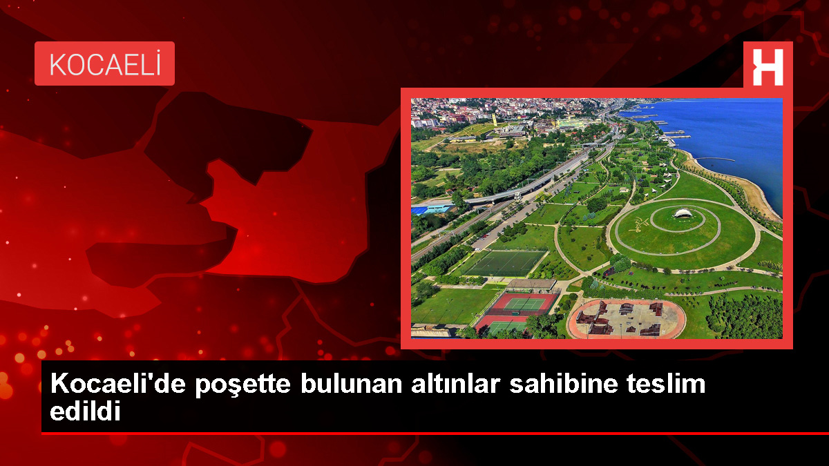 Kocaeli’de Yol Kenarında Bulunan Altınlar Sahibine Ulaştırıldı