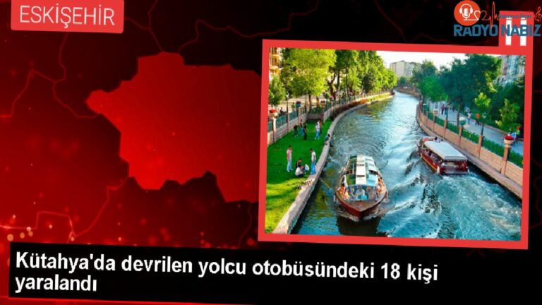 Kütahya’da otobüs devrildi: 18 yaralı