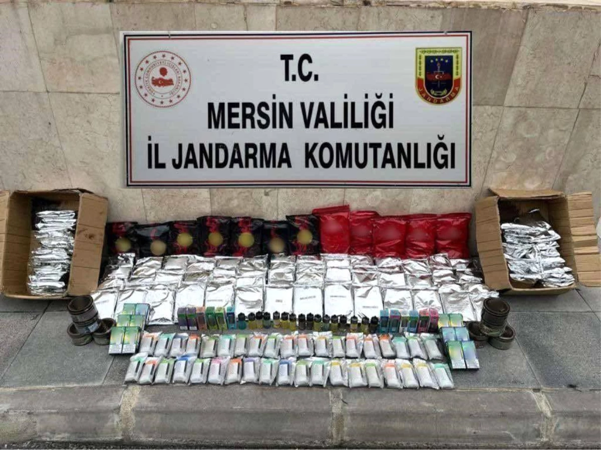 Mersin’de Jandarma Operasyonu: 86 Adet Elektronik Sigara ve 96 Kilogram Nargile Tütünü Ele Geçirildi