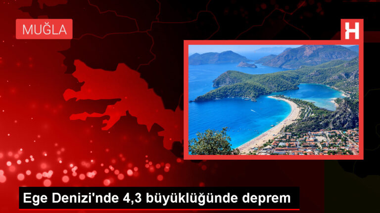 Muğla’nın Datça ilçesi açıklarında 4,3 büyüklüğünde deprem meydana geldi