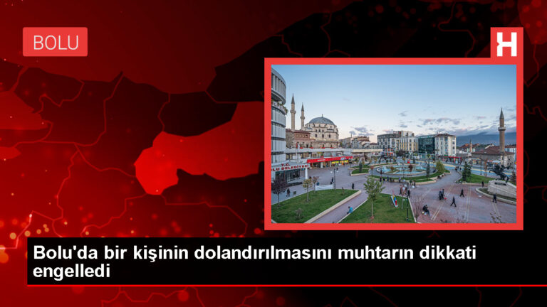 Muhtarın dikkati dolandırıcılığı önledi