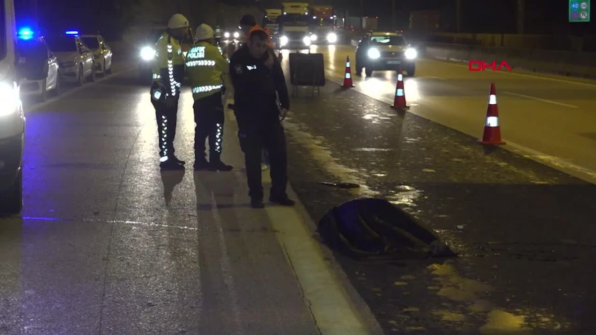 Otoyolda TIR’ın Çarptığı Kadın Öldü