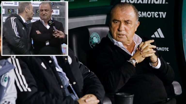 Panathinaikos’un başında ilk lig maçına çıkan Terim sahadan 2-0’lık galibiyetle ayrıldı