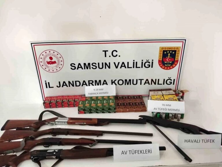 Samsun’da Ruhsatsız Tüfekler Ele Geçirildi, Kişiye Para Cezası Uygulandı