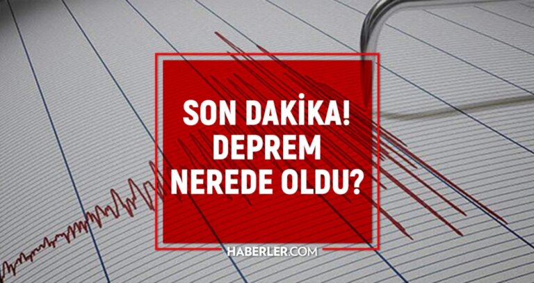 Son Depremler! Bugün Muğla’da deprem mi oldu? 11 Ocak AFAD ve Kandilli DATÇA deprem listesi