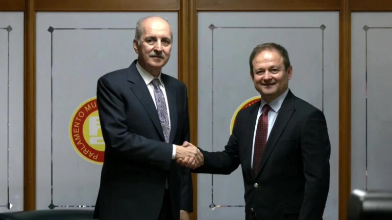 TBMM Başkanı Numan Kurtulmuş, Parlamento Muhabirleri Derneği’ni ziyaret etti