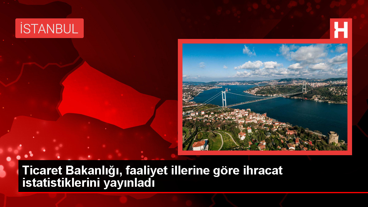 Ticaret Bakanlığı, Faaliyet İllerine Göre İhracat İstatistiklerini Açıkladı