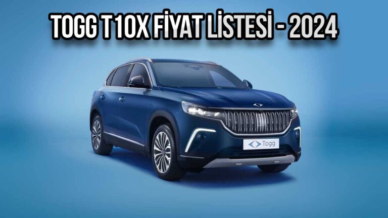 Togg T10X 2024 fiyat listesi!