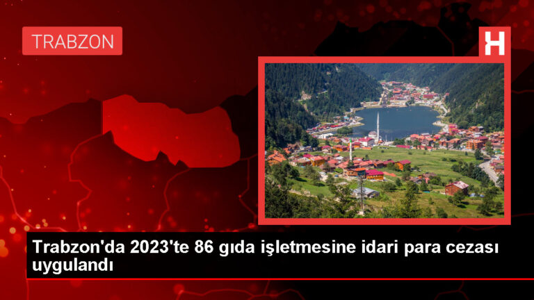 Trabzon’da 86 Gıda İşletmesine 3 Milyon TL İdari Para Cezası