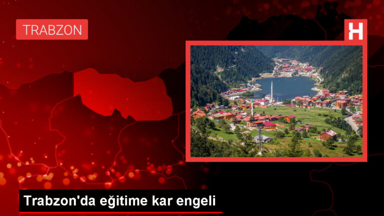 Trabzon’da Taşımalı Eğitime 1 Gün Ara Verildi