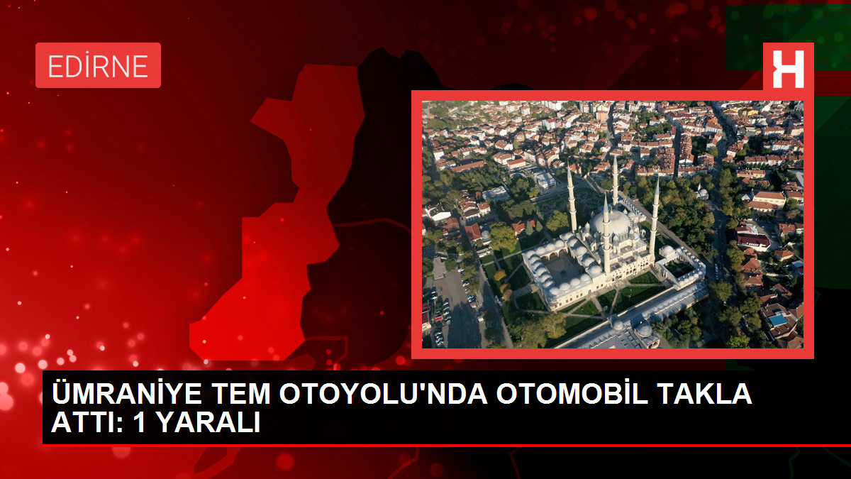 Ümraniye’de Kaza: Otomobil Takla Attı, 1 Kişi Yaralandı